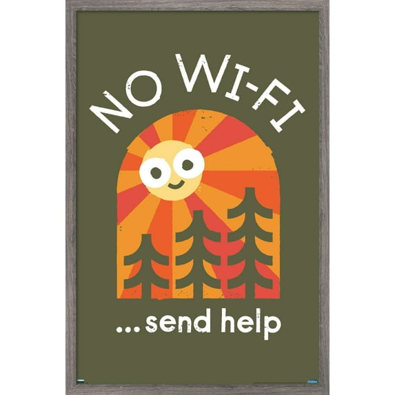 DaVid Olenick - Distress Signal Wall Poster, 14.725" x 22.375", Framed