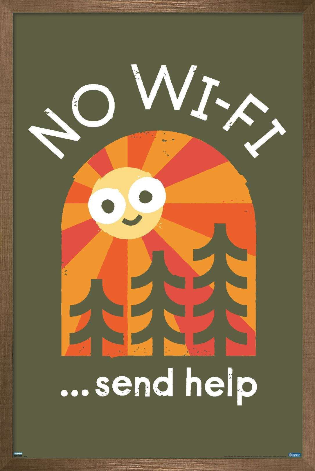 DaVid Olenick - Distress Signal Wall Poster, 14.725" x 22.375", Framed