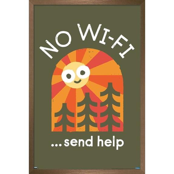 DaVid Olenick - Distress Signal Wall Poster, 14.725" x 22.375", Framed