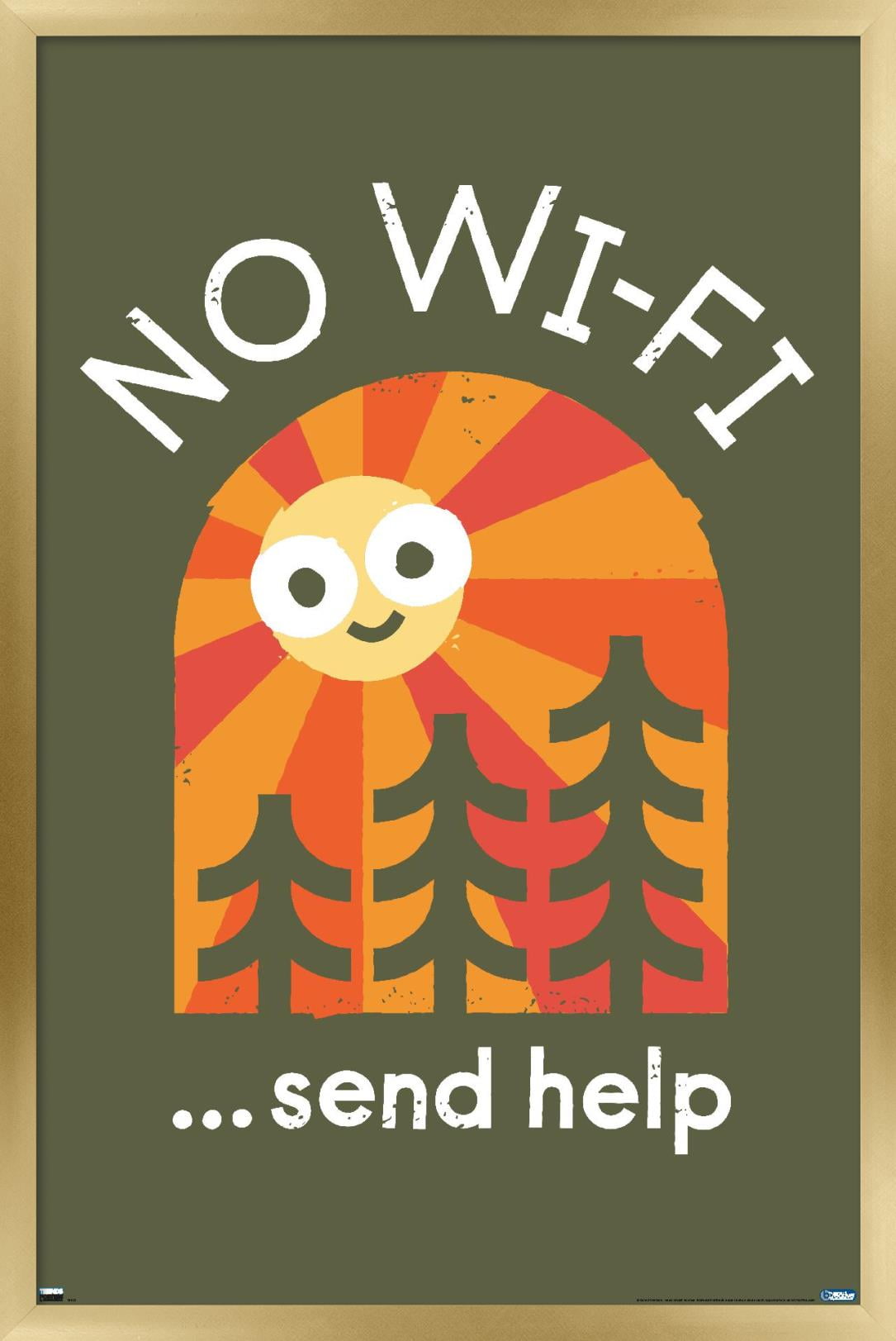 DaVid Olenick - Distress Signal Wall Poster, 14.725" x 22.375", Framed
