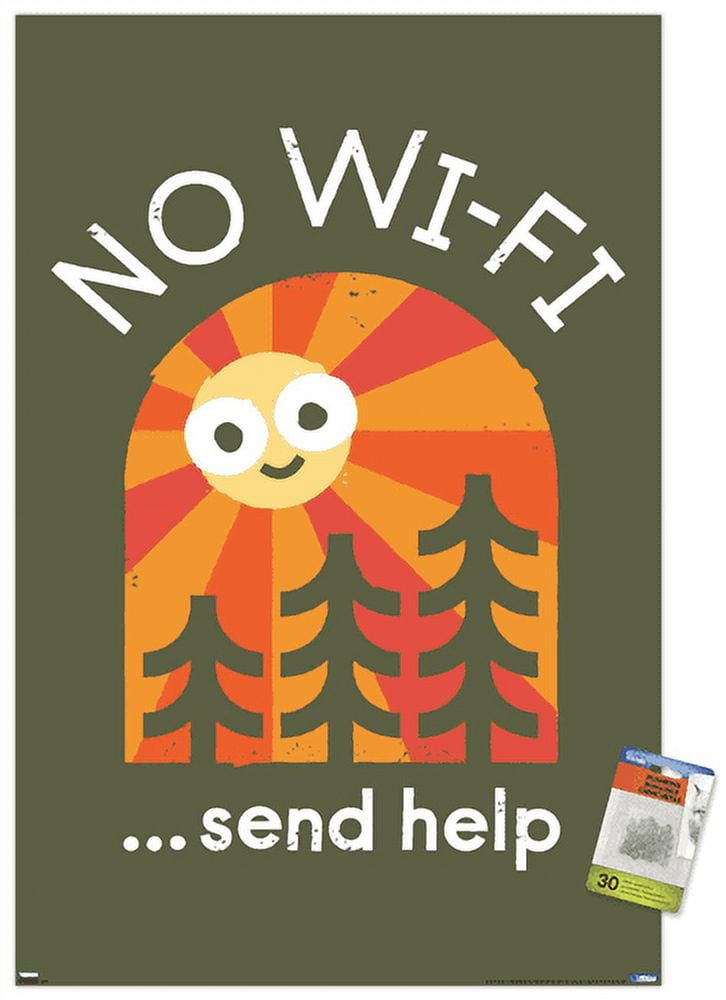 DaVid Olenick - Distress Signal Wall Poster with Push Pins, 22.375" x 34"