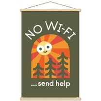 DaVid Olenick - Distress Signal Wall Poster with Wooden Magnetic Frame, 22.375" x 34"