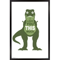 DaVid Olenick - Love You Wall Poster, 14.725" x 22.375", Framed