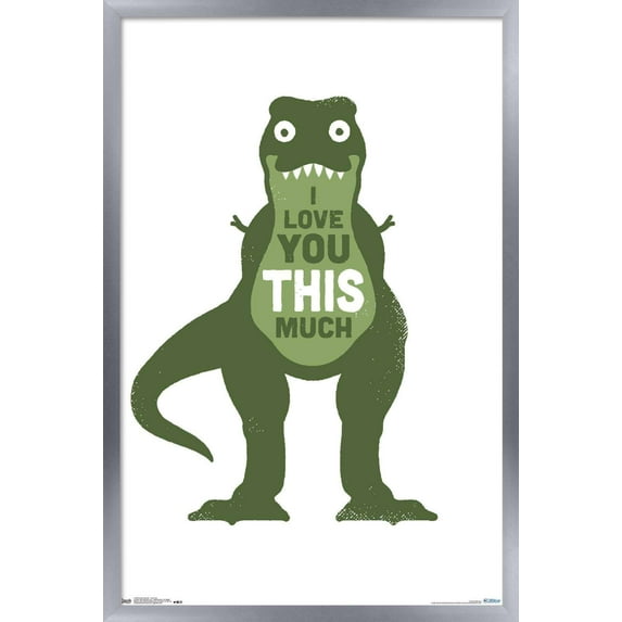 DaVid Olenick - Love You Wall Poster, 14.725" x 22.375", Framed