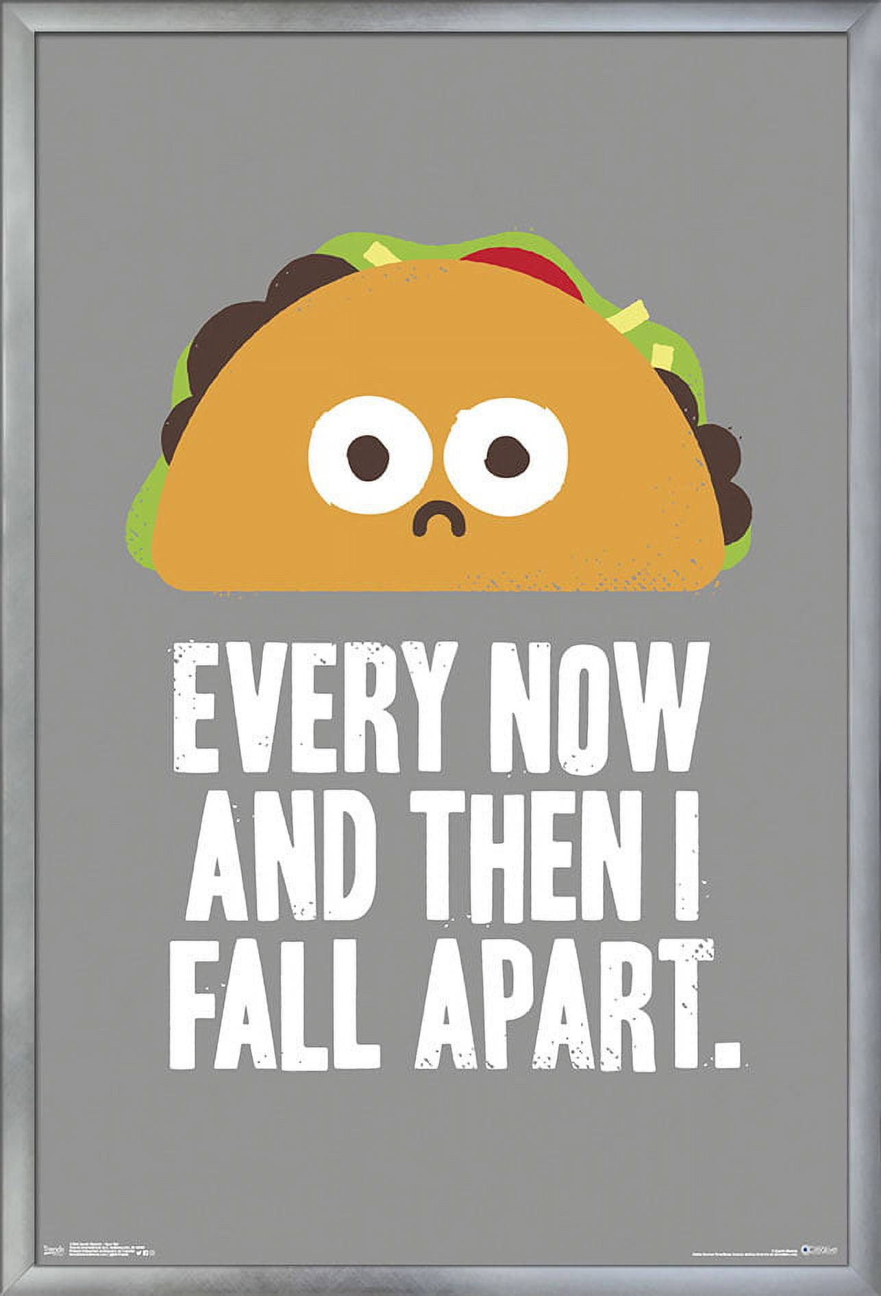 DaVid Olenick - Taco Fail Wall Poster, 22.375" x 34", Framed