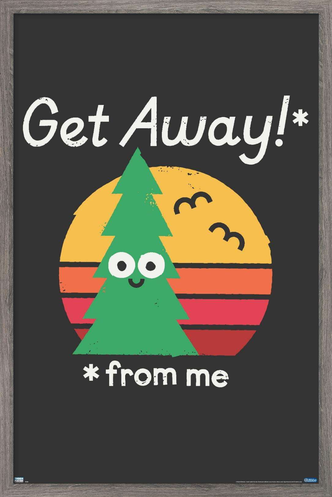DaVid Olenick - Take a Hike Wall Poster, 14.725" x 22.375", Framed