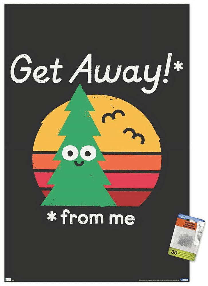DaVid Olenick - Take a Hike Wall Poster with Push Pins, 22.375" x 34"