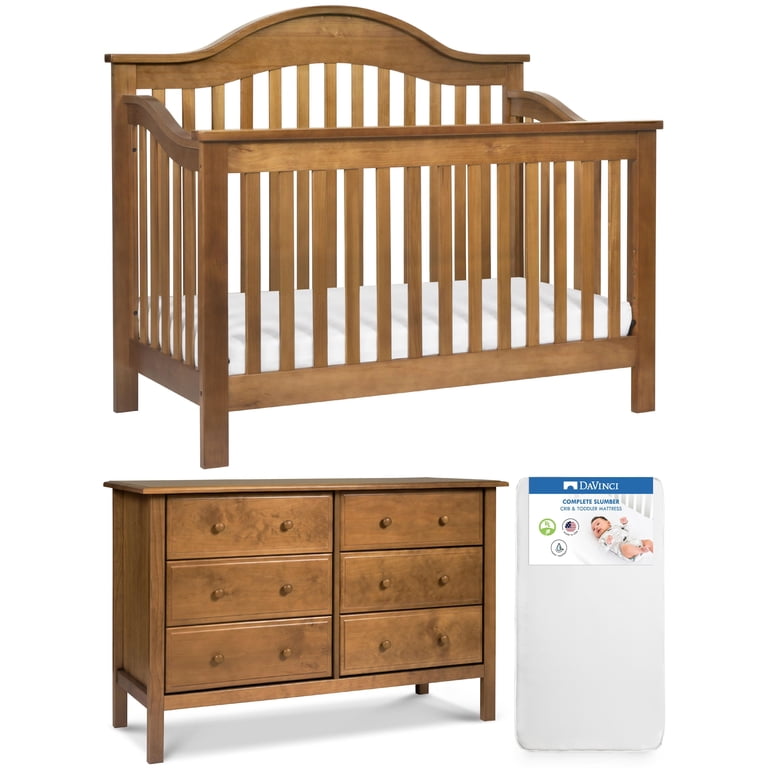 DaVinci 3-Piece Kids Classic Wood Chestnut - Walmart.com