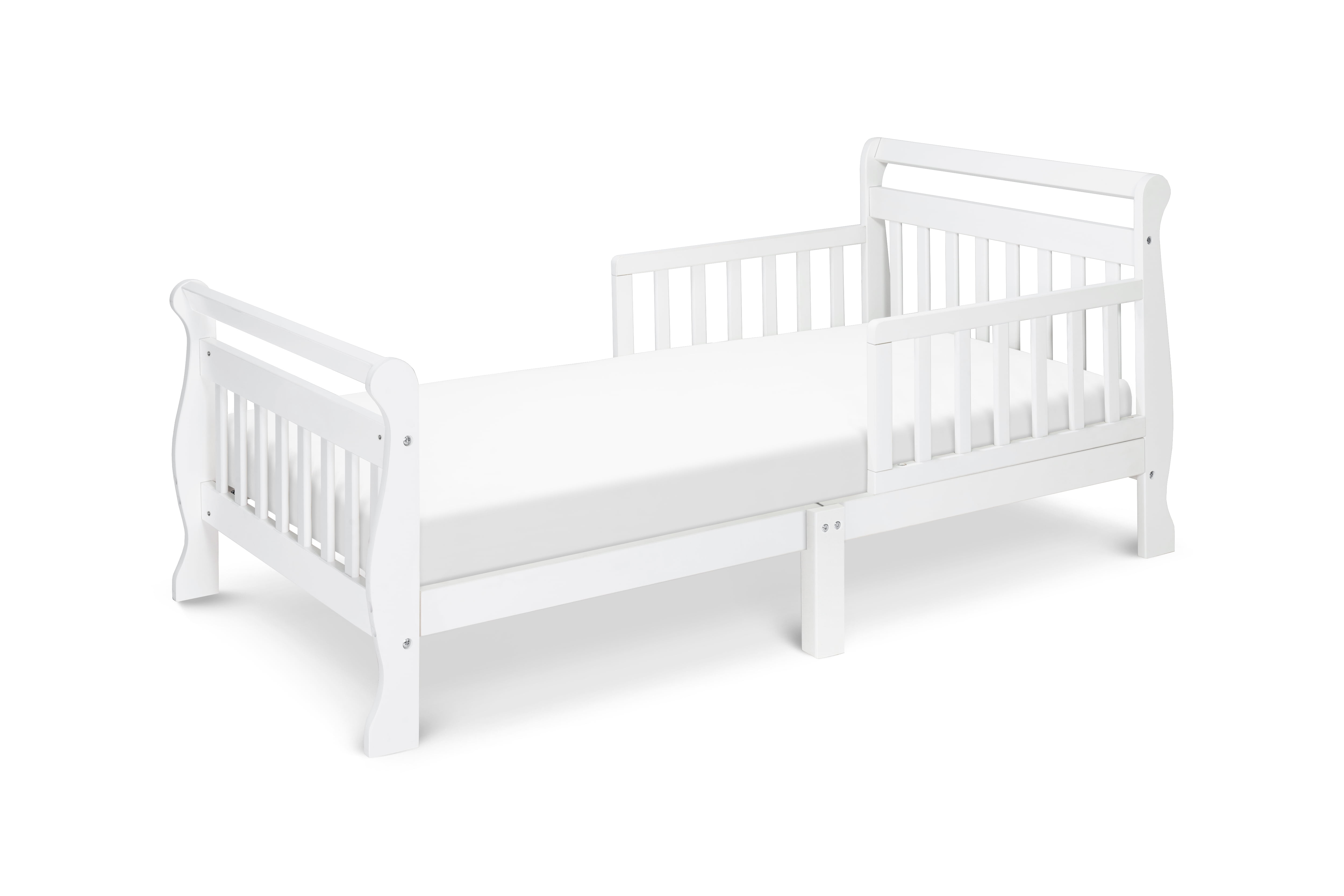DaVinci Baby Sleigh Toddler Bed, Multiple Finishes with Bed Rails