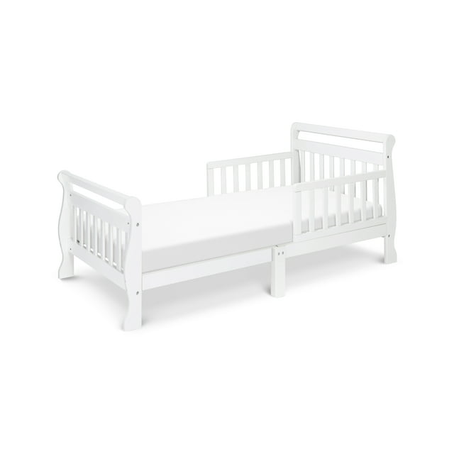 DaVinci Baby Sleigh Toddler Bed, Multiple Finishes with Bed Rails