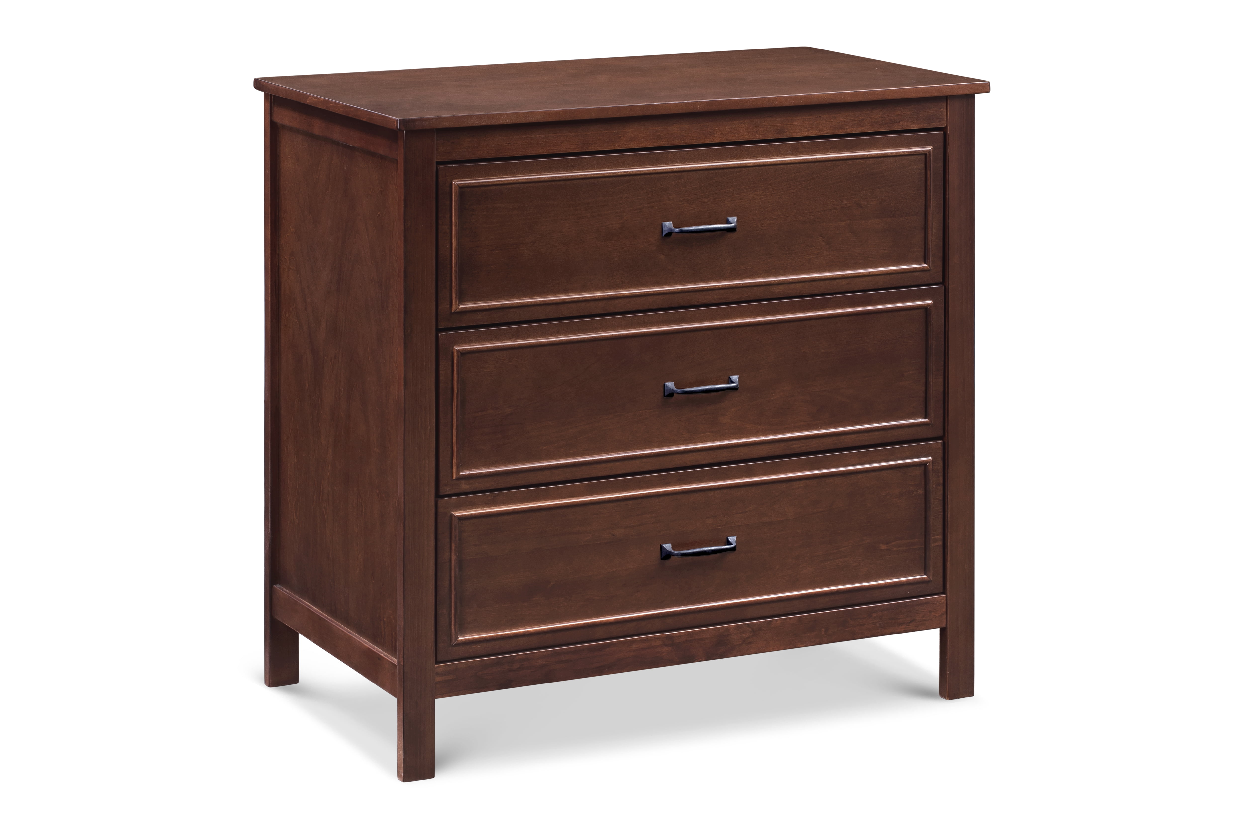 Espresso Solid New Zealand Pine 3-Drawer Nursery Dresser