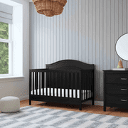 DaVinci Charlie 4-in-1 Convertible Crib, Greenguard Gold Certified, Ebony