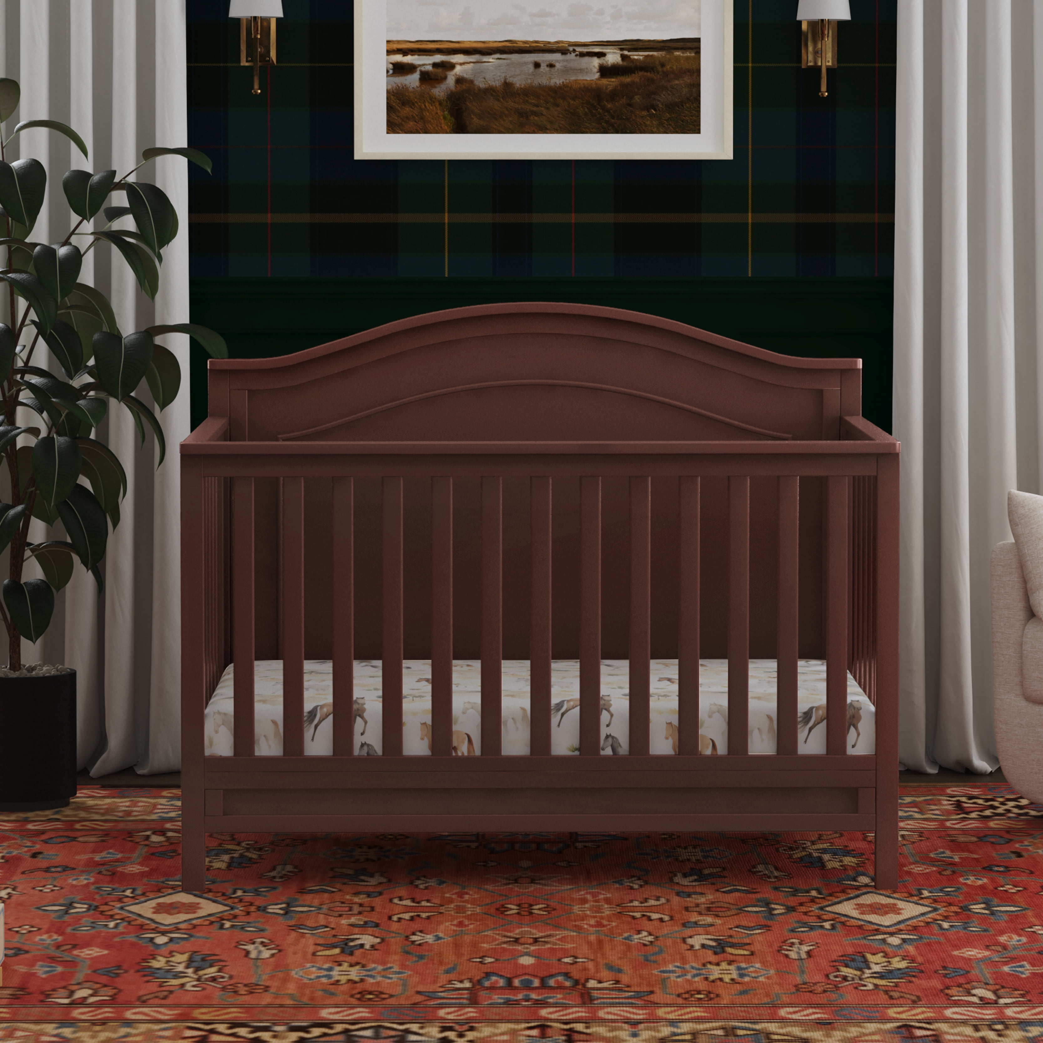 DaVinci Charlie 4 in 1 Convertible Crib in Crimson