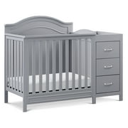 DaVinci Charlie 4-in-1 Convertible Mini Crib & Changer in Grey
