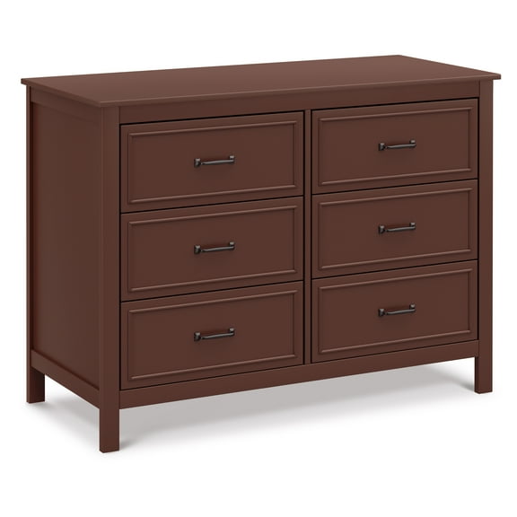 DaVinci Charlie 6-Drawer Double Dresser in Crimson