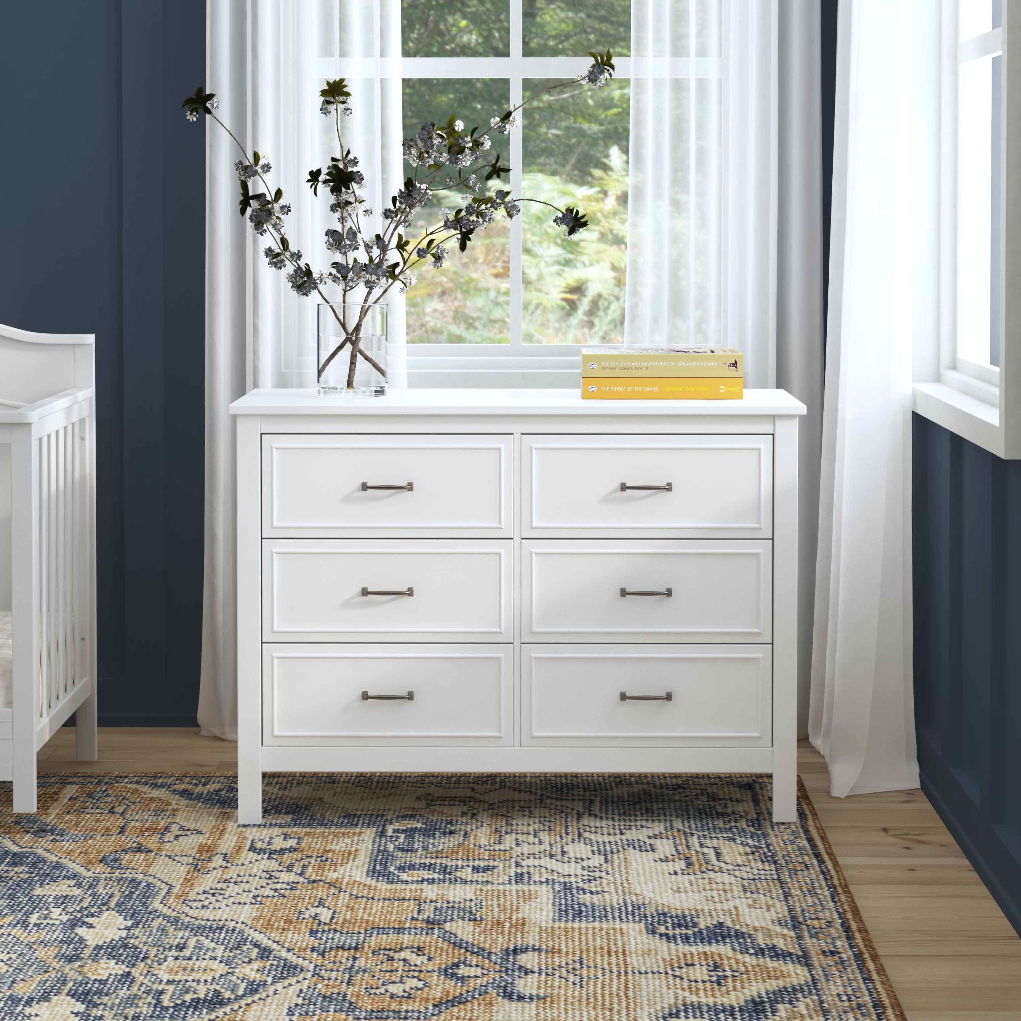 DaVinci Charlie 6-Drawer Double Dresser - White