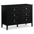 thumbnail image 1 of DaVinci Chloe Regency 6-Drawer Dresser, Ebony, 1 of 6