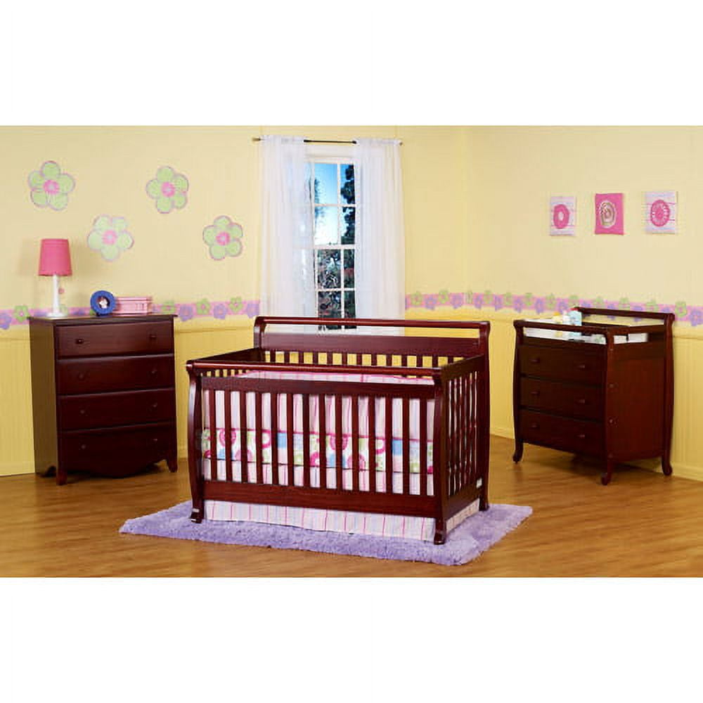 DaVinci Emily 4 in 1 Convertible Crib Cherry Walmart