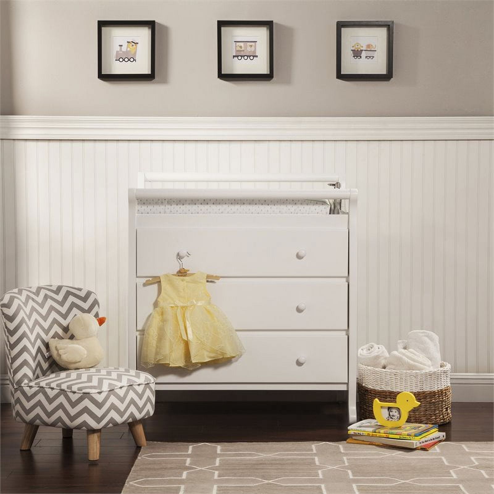 DaVinci Emily 3 Drawer Changer Dresser Choose Your Finish Walmart