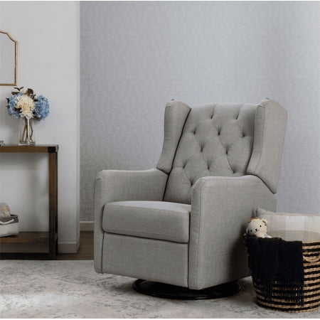 DaVinci Everly Recliner in Performance Grey Eco-Weave