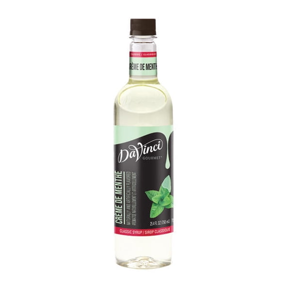 DaVinci Gourmet Classic Crme De Menthe Syrup PET cs 4/750 ml
