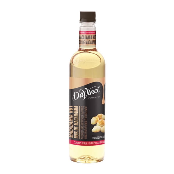 DaVinci Gourmet Classic Macadamia Nut Syrup PET cs 4/750 ml