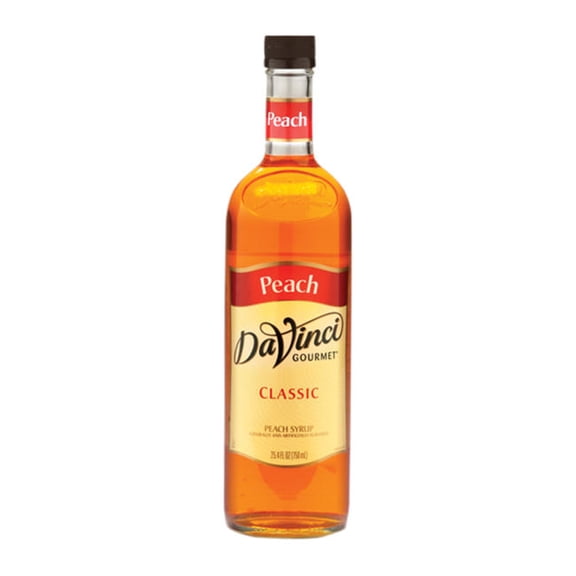 DaVinci Gourmet Classic Peach Syrup PET cs 12/750 ml