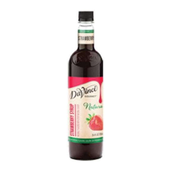 DVG Natural Strawberry Flavored Syrup PET cs 4/750 ml