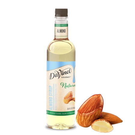 DaVinci Gourmet Naturals Almond Syrup, 25.4 Fluid Ounces (Pack of 1)