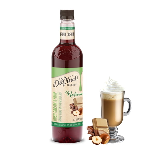 DaVinci Gourmet Naturals Irish Cream Syrup, 25.4 Fluid Ounces (Pack of 1)