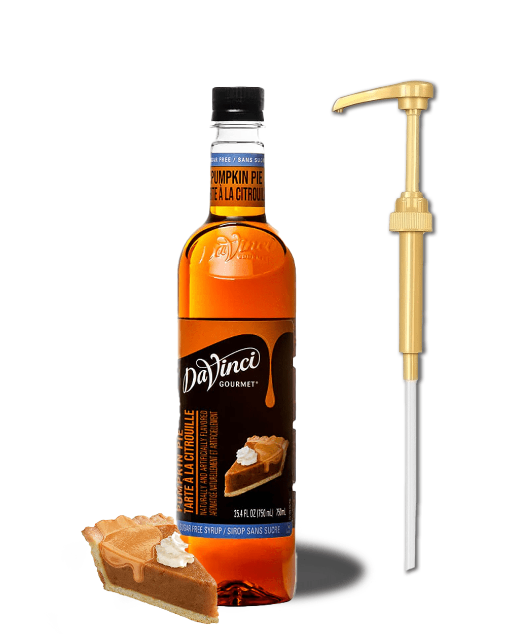 DaVinci Gourmet Sugar-Free Pumpkin Pie Syrup, 25.4 fl oz (750mL