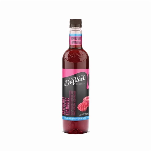 DaVinci Gourmet Raspberry Sugar Free Syrup PET cs 12/750 ml