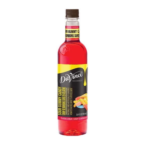 DaVinci Gourmet Sour Gummy Candy Syrup PET cs 4/750 ml