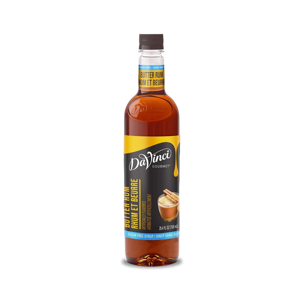 DaVinci Gourmet Butter Rum Syrup, 25.4 Ounce, Bold Flavor