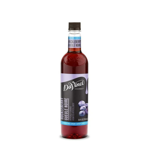 DaVinci Gourmet Sugar-Free Huckleberry Syrup, 750 ml