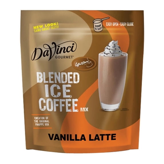 DaVinci Gourmet Vanilla Latte Iced Blended Drink Mix cs 4/3 lb