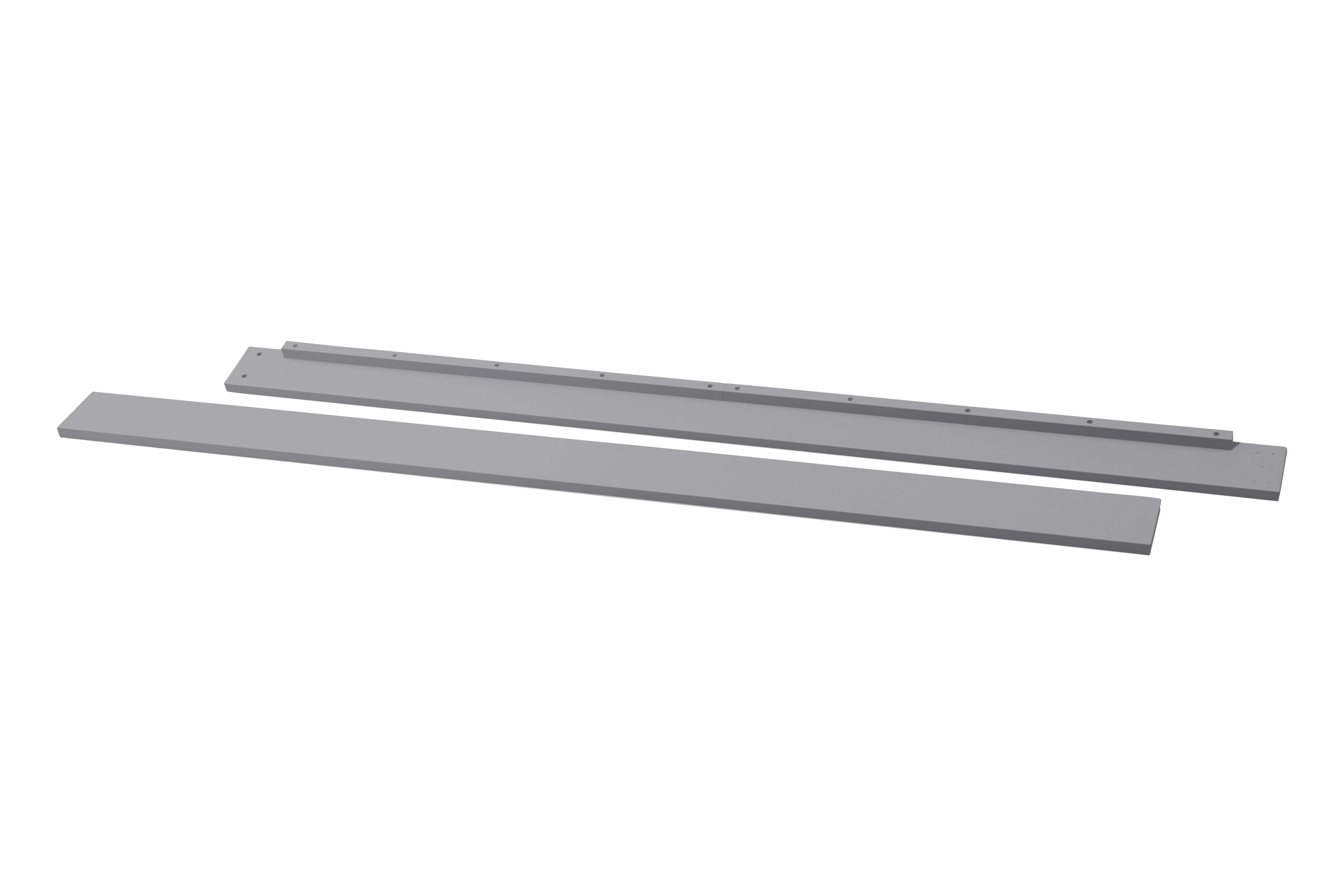 DaVinci Hidden Hardware Twin-Full Size Bed Conversion Kit in Gray