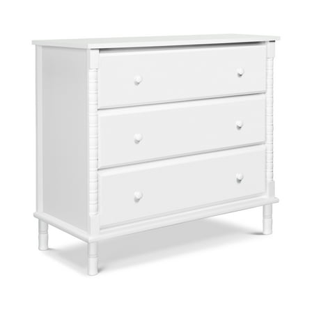 DaVinci Jenny Lind 3-Drawer Spindle Baby Dresser in White