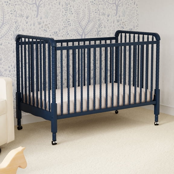 DaVinci Jenny Lind 3-in-1 Convertible Crib in Navy Blue Finish