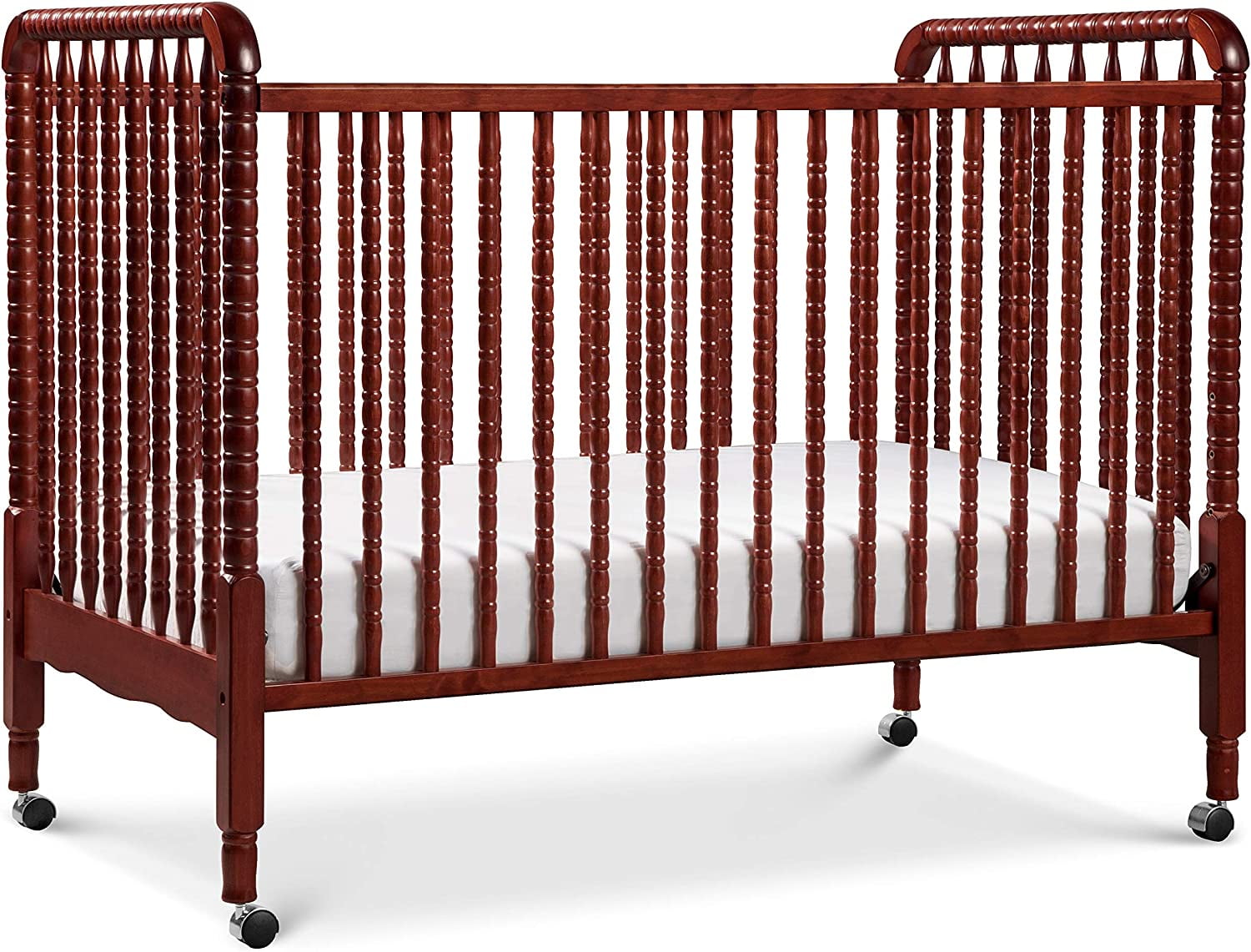 DaVinci Jenny Lind 3in1 Convertible Crib in Rich Cherry, Removable
