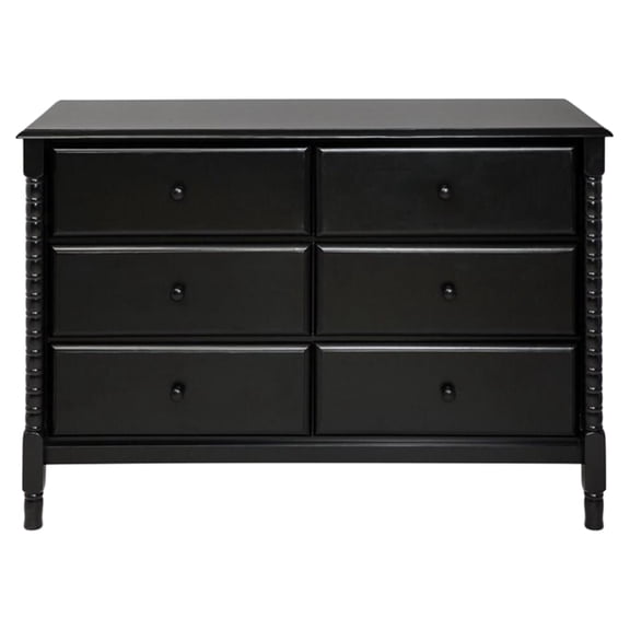 DaVinci Jenny Lind Spindle 6-Drawer Dresser in Ebony