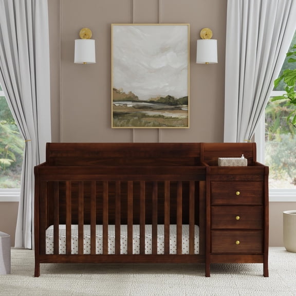 DaVinci Kalani 4-in-1 Convertible Crib & Changer in Espresso