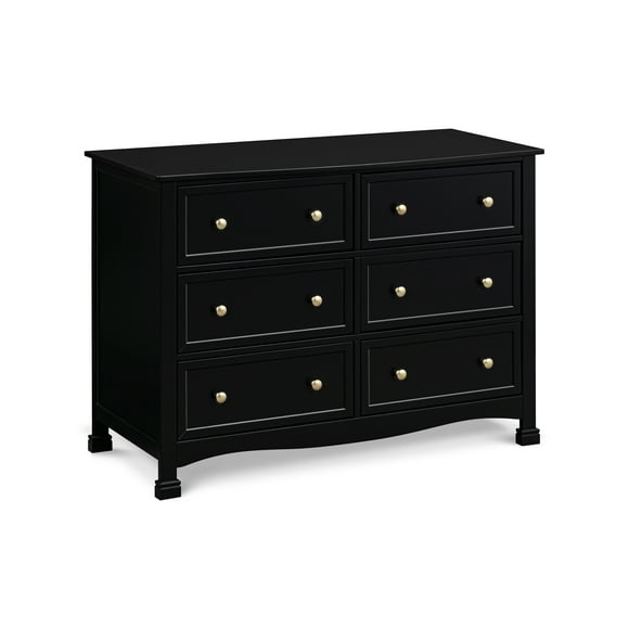 DaVinci Kalani 6-Drawer Double Wide Dresser, Ebony