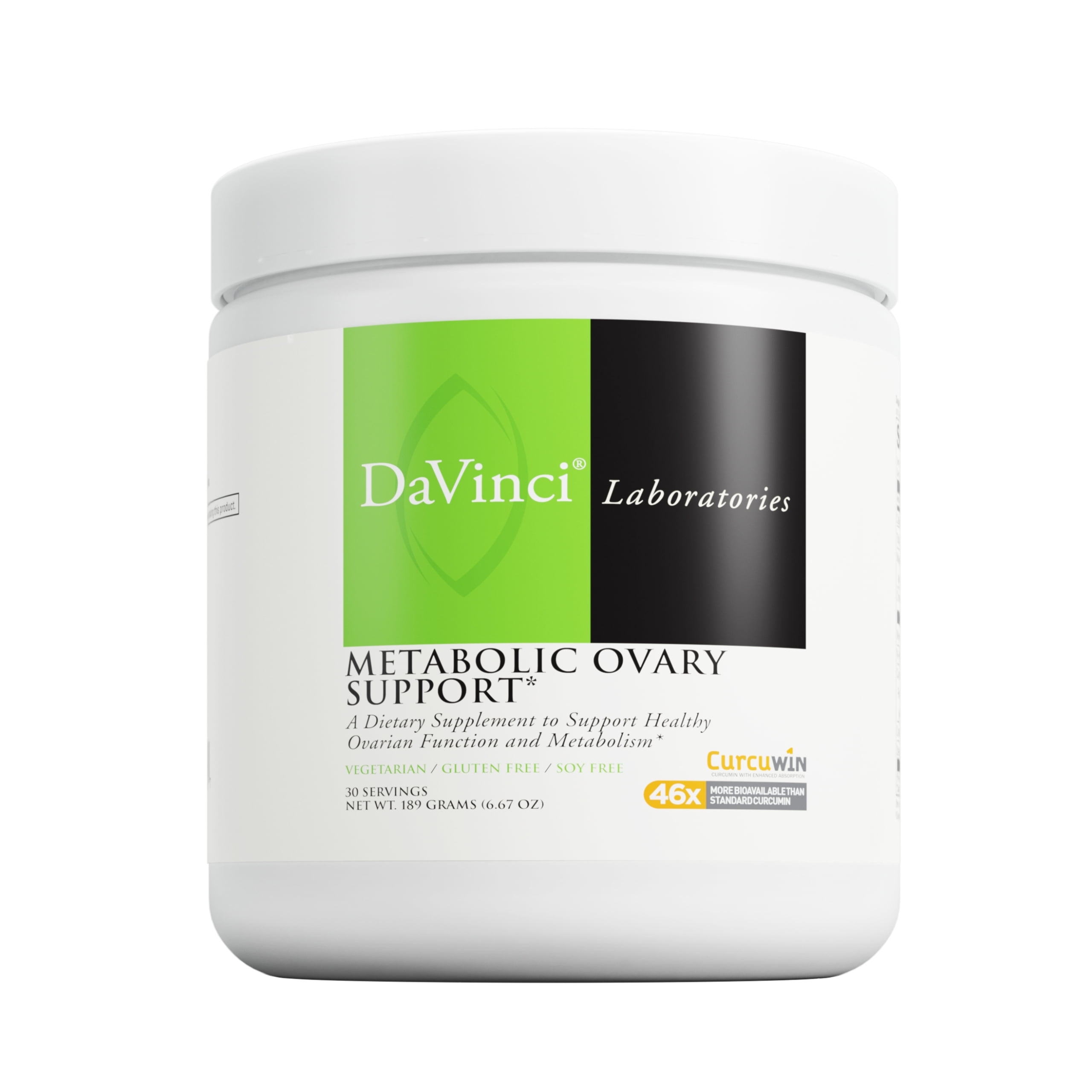 DaVinci Laboratories - Metabolic Ovary Support - A Dietary Supplement to Support Healthy Ovarian Function and Metabolism Vegetarian, Gluten-Free, Soy-Free - 30 Servings - 6.67 Oz