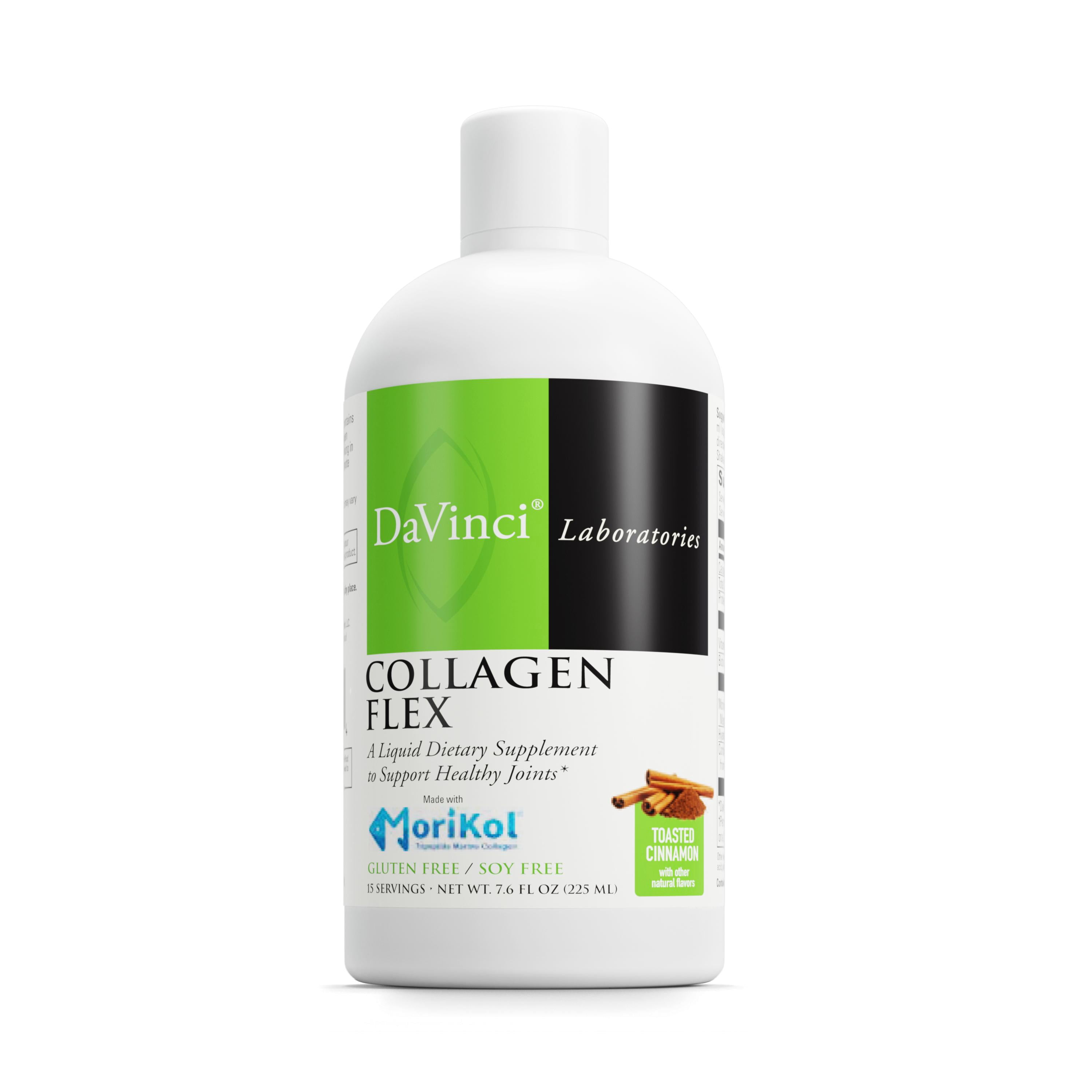 DaVinci Labs - Collagen Flex - A Liquid Dietary Supplement to Support Healthy Joints - Toasted Cinnamon - Gluten Free, Soy Free - 7.6 fl oz