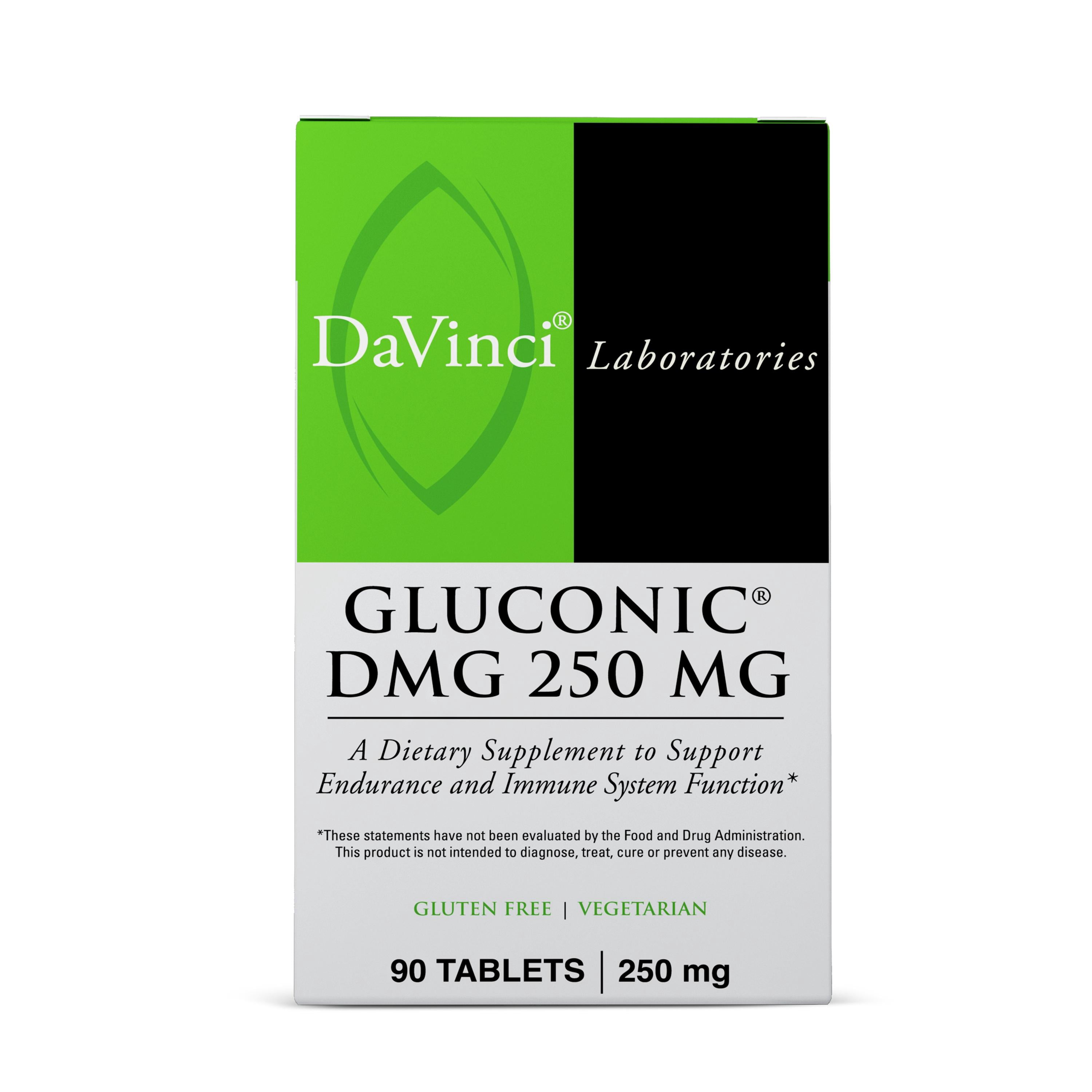 DaVinci Labs Gluconic DMG 250 mg - Support Immune System Function* - 90 Chewable Tablets