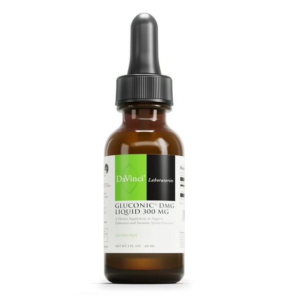 DaVinci Labs Gluconic DMG Liquid 300 mg - Support Immune System Function* - 60 Servings - 60 ml