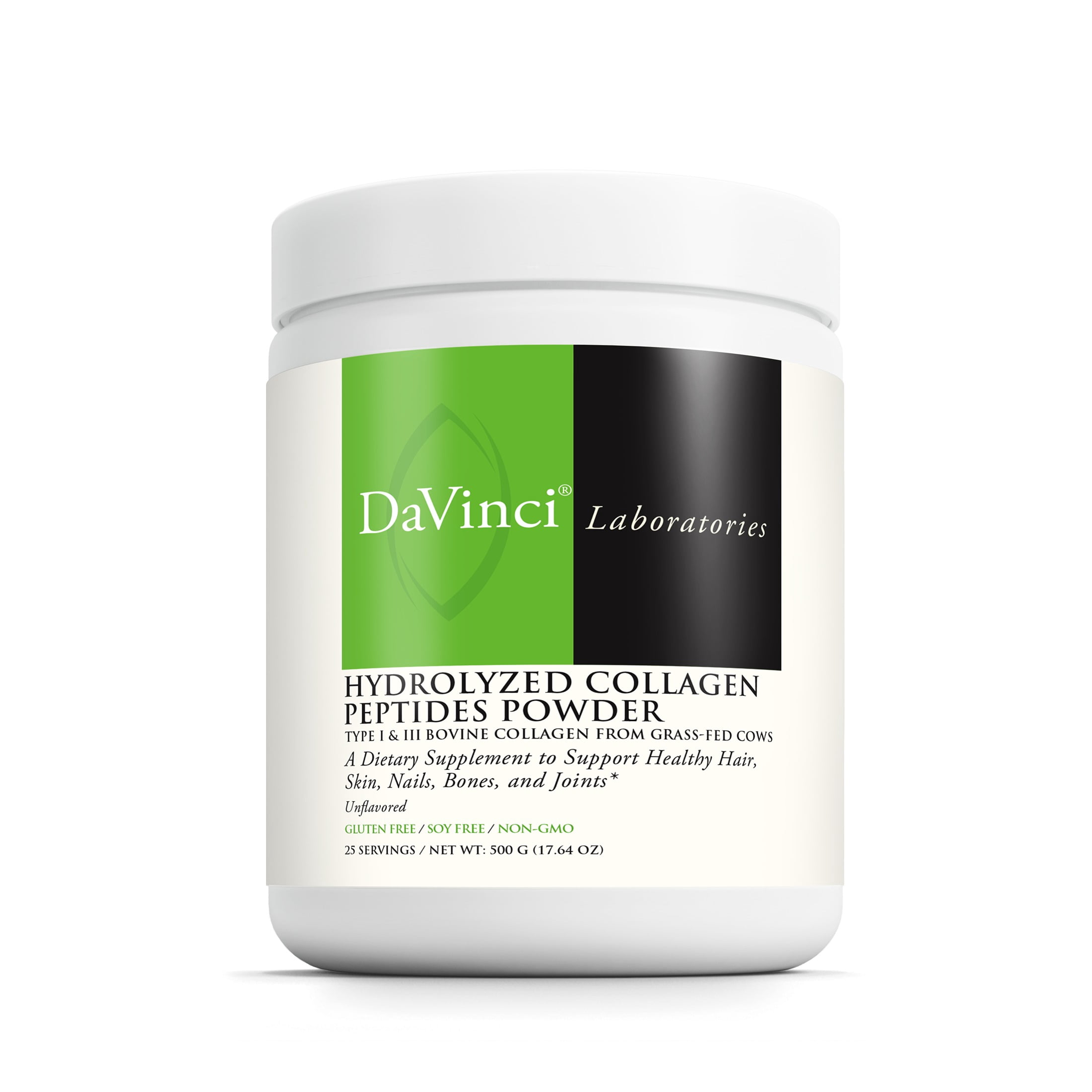 DaVinci Labs Hydrolyzed Collagen Peptides Powder - Supports Healthy Hair, Skin, Nails, Bones and Joints - Gluten Free, 25 Servings