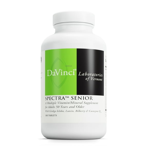 DaVinci Labs Spectra Senior - Multivitamin to Support Brain, Heart & Eye Health - 180 Capsules