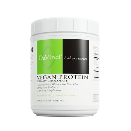 DaVinci Labs - Vegan Protein - Creamy Chocolate - 30 Servings - 31.54 Oz